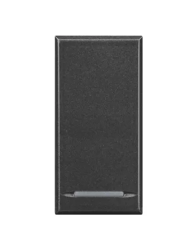 Interrupteur à bascule Bticino axolute foncé, bouton-poussoir 10 A, gris foncé HS4055